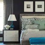 chambre blue fonce design 150x150 Bien choisir une couleur pour sa chambre   15 idees de couleurs pour chambre a coucher