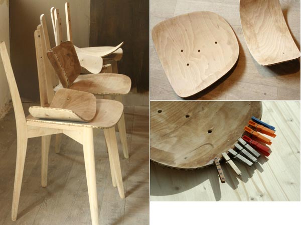 galette de chaise en bois
