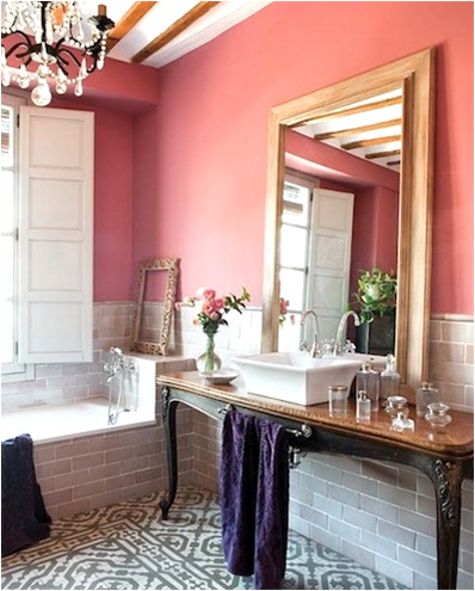 lux rose salle de bain