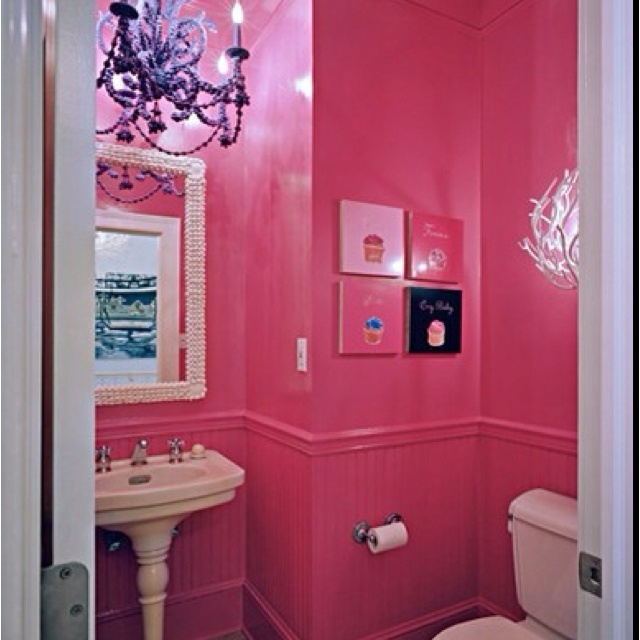 toilette wc couler rose