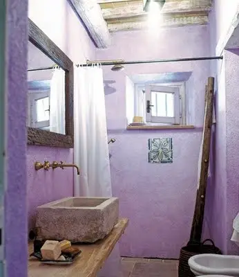 violet salle de bain
