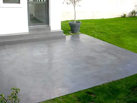 beton effet enduit terrasse