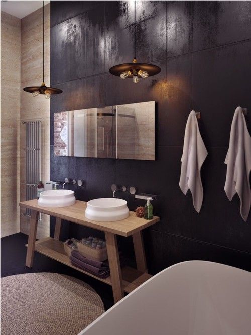 meuble salle de bain double vasque contemporaine