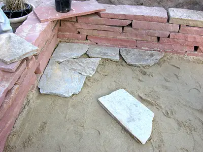 tasse sable pour terrasse en pierres