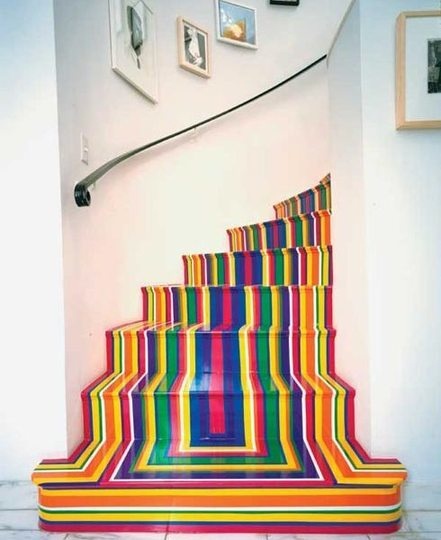 Escalier peint  tendance