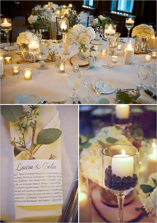 table décoration de mariage