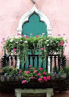 balcon fleuri
