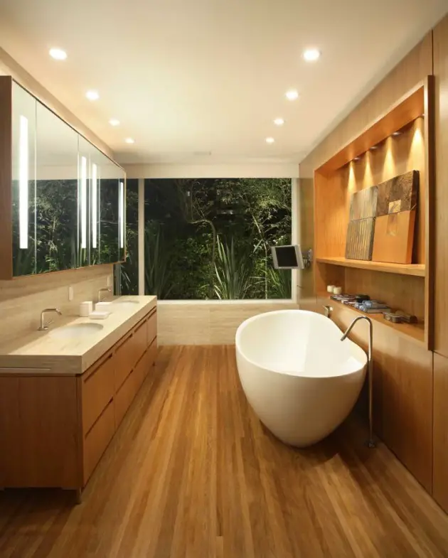 salle de bain contemporaine-bois (6)
