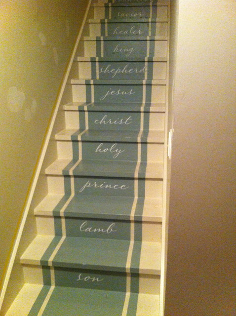 escalier coloré