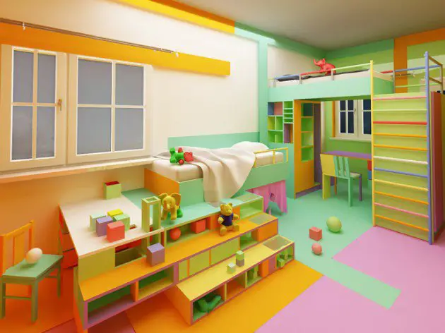 chambre enfant multicolore (6)