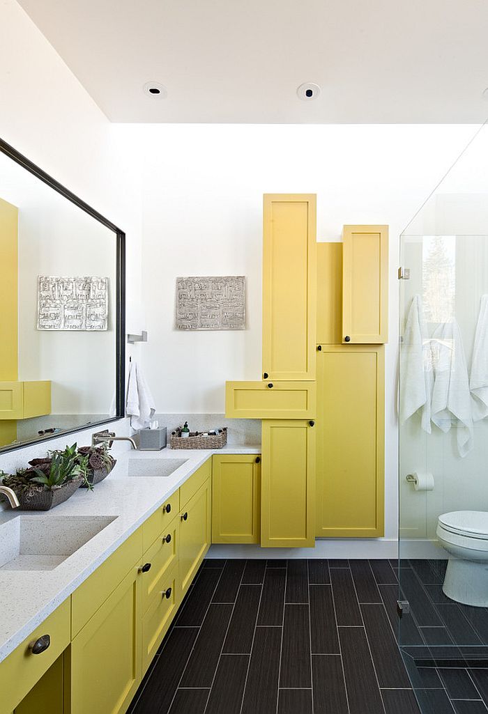 salle de bain jaune2