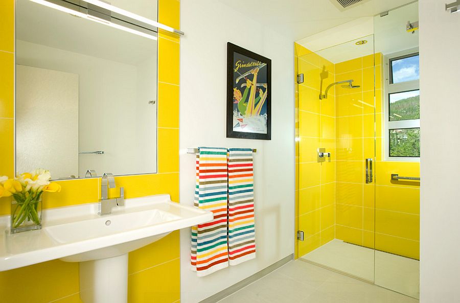 salle de bain jaune5