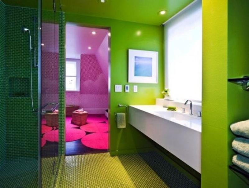 salle de bain colorée10
