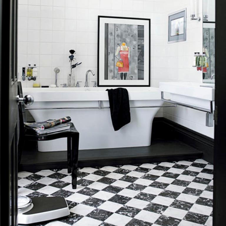 salle de bain noir blanc2