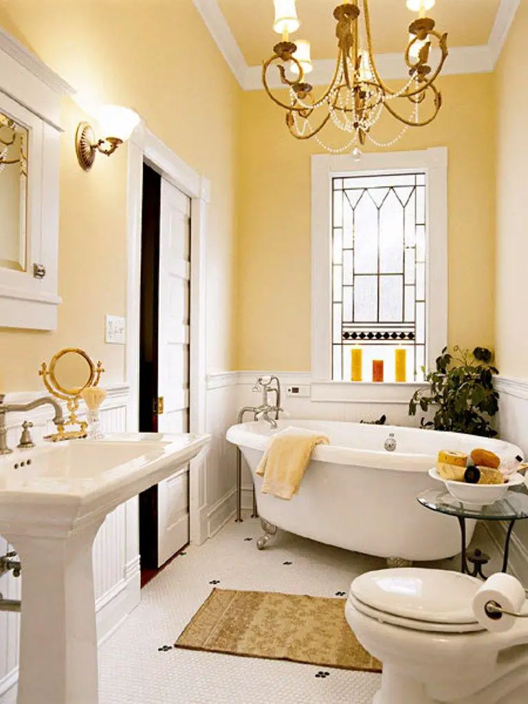 Comment décorer une salle de bain cozy en jaune – BricoBistro