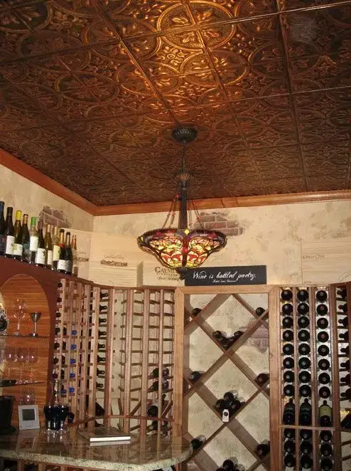 décoration  vintage sur plafond